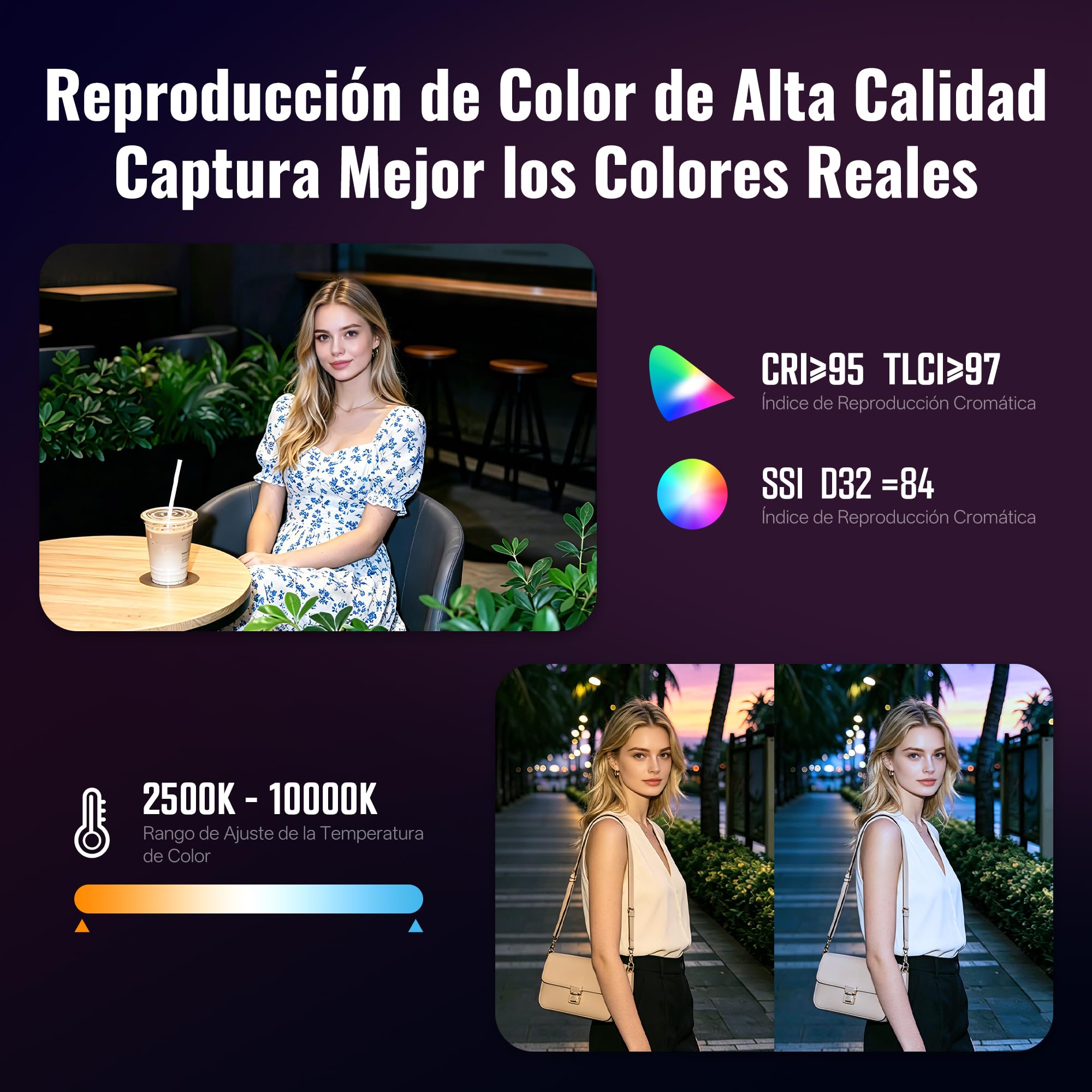 ZHIYUN FIVERAY M60 Ultra 60W RGB Luz de Video [Oficial] Luz Portátil para Cámara con Zapata Fría, Montaje Magnético, App Control &Amo-Esclavo, 2500K~10000K, Luz de Fotografía para Youtube Volg, 430g
