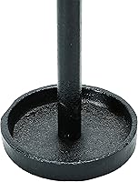 Vista 6 de Creative Co-Op Cónica de hierro fundido, portavelas negro