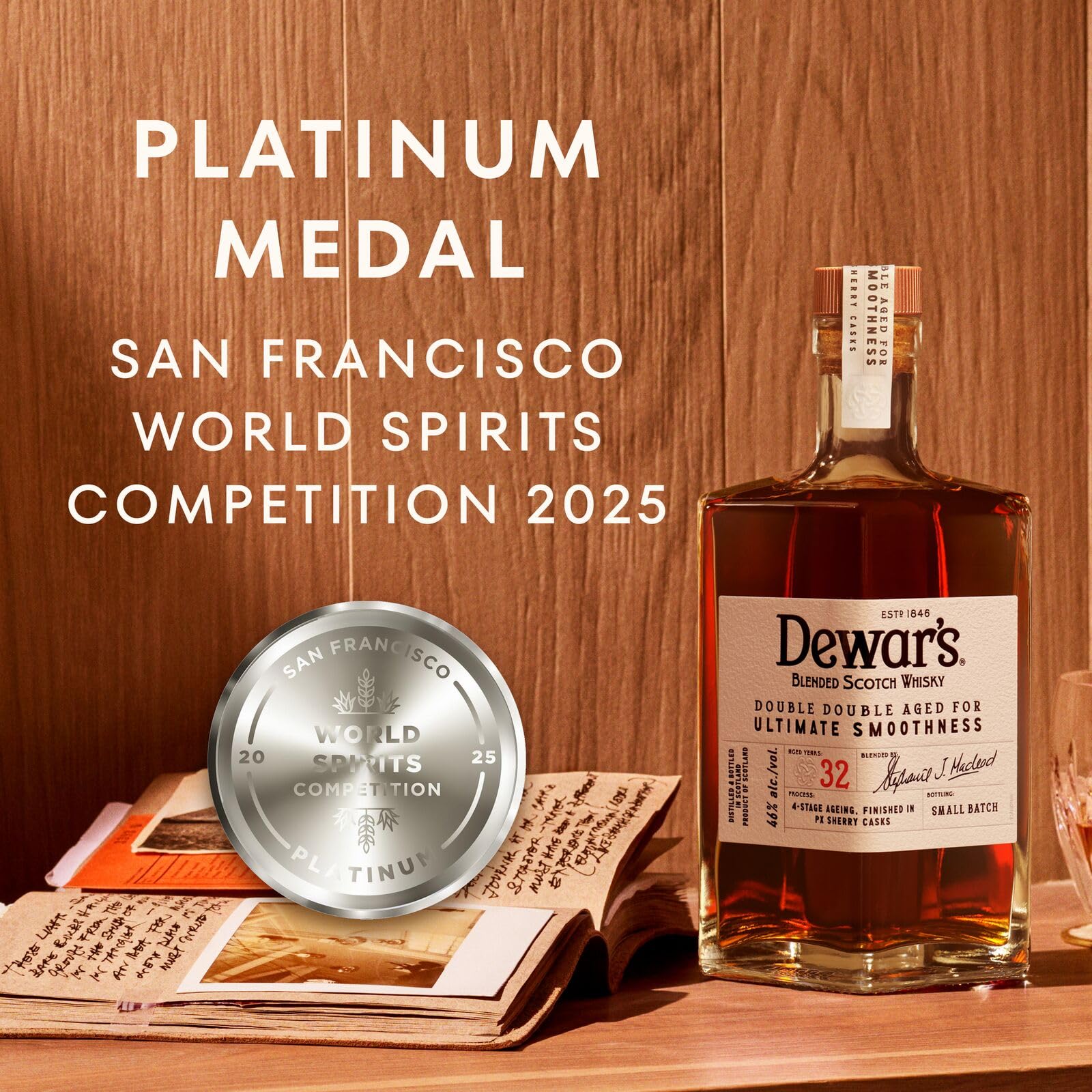 Dewar's Double Double 32 Year Old Blended Scotch Whisky, 46% ABV