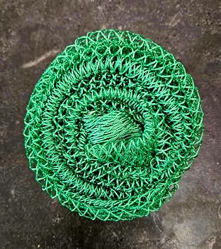 Authentic African Exfoliating Net Sponge Sourced from Nigeria 45 inch Long Bath Exfoliating Shower Body Scrubber Back Scrubber for Smooth Skin Green