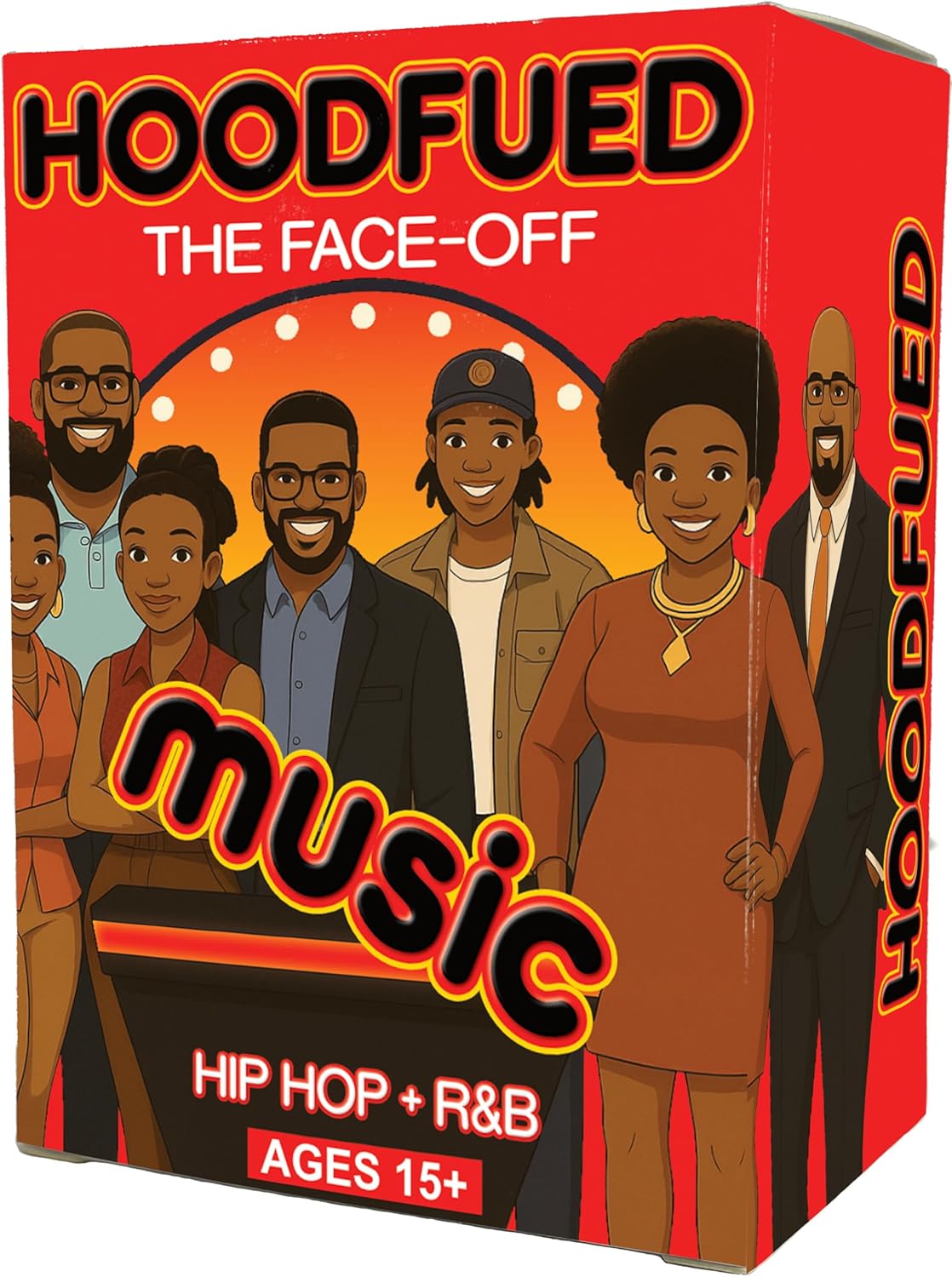 HoodFued : The Ultimate Family Trivia Card Game - A Culture-Centric Game That Brings Friends and Family Together for Fun and Knowledge and More Fun Than The Hood Charades Game for Family or Tabu
