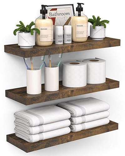 BAYKA Floating Shelves Bathroom for Wall – Shelf Over Toilet