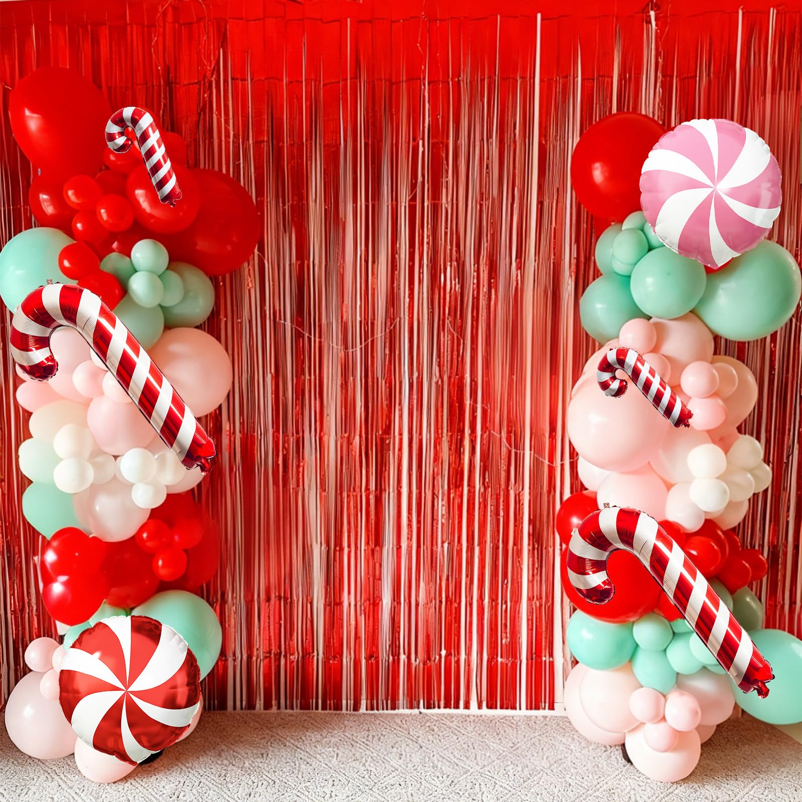 134Pcs Pastel Merry Christmas Balloon Arch Garland Kit - Image 3