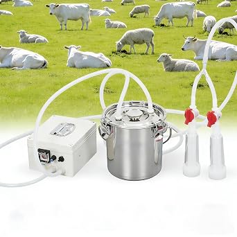 Portable Goat Milking Machine, 3L, 304 Steel, Rechargeable Battery