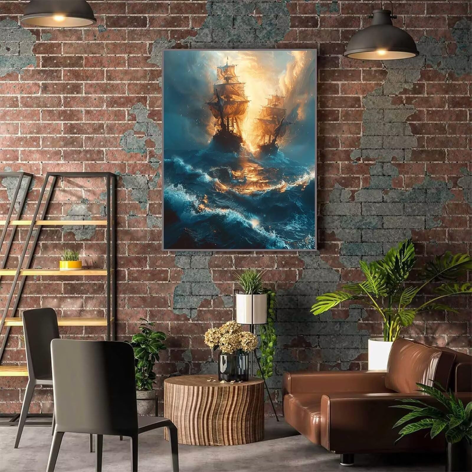 Malen Nach Zahlen Für Erwachsene – Landschaftsbild Mit Holzrahmen, 30x40 Cm, Komplettes DIY-Set