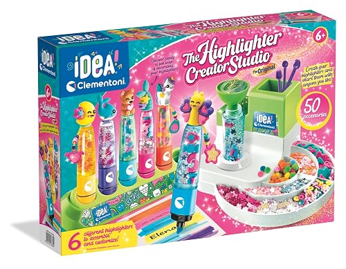 Clementoni - Highlighter Lab, Laboratorio de Subrayadores, Juguete Para Niñas y Para Niños, Fabricado en Italia, Multicolor - 18860