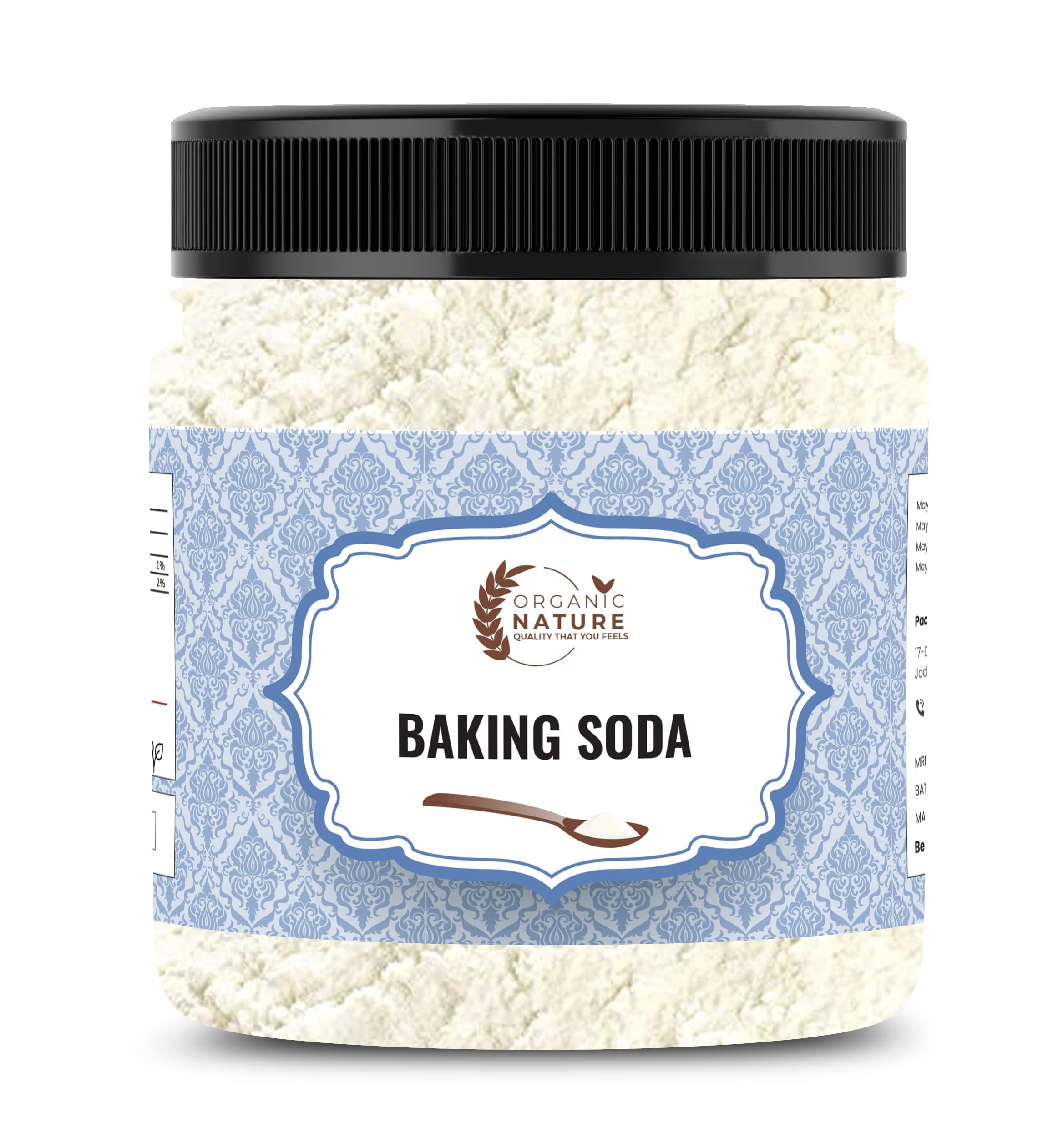 Organic Nature Baking Soda | Uses for Cleaning Face Skin Teeth Whitening Cooking Eating (Jar Pack) (250 Grams (Pack of 1 of 250 Grams)) (B0975YVVJL) Amazon Price History, Amazon Price Tracker