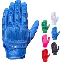 Stealth Padded Football Lineman Gloves Reinforced Leather Palms