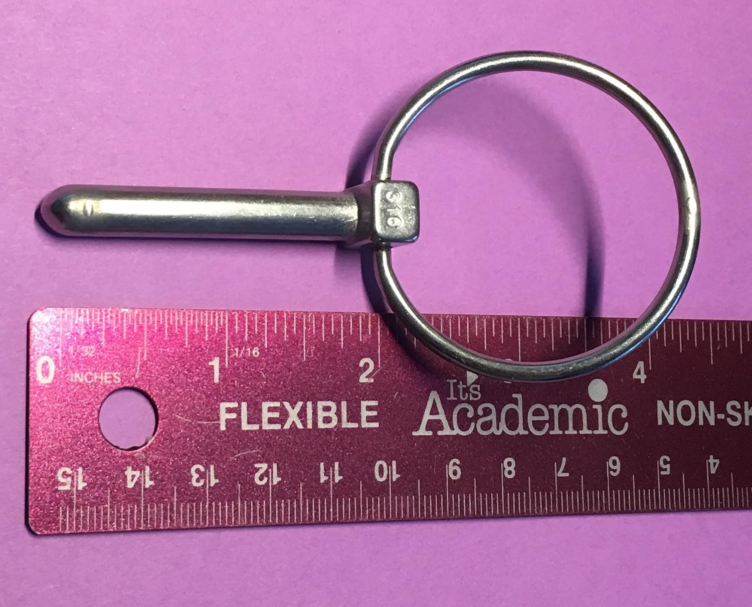 US STAINLESS Stainless Steel 316 Linch Pin Ring Catch 6mm or 1/4" Marine Grade 2 Pieces