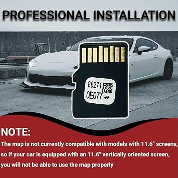 2025 Latest GPS Navigation SD Card Compatible with Toyota Highlander Tacoma 4Runner RAV4 Camry Corolla Tunder, Micro SD Card Update USA/Canada GPS Maps, Replace 86271-0E077