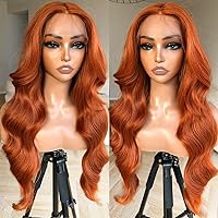 Vista 18 de BlackSwern - Peluca de encaje frontal de 14 pulgadas con cuerpo ondulado de encaje HD, pelucas sin pegamento de cabello humano preestilizadas