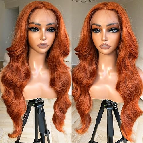 Miniatura 18 de BlackSwern - Peluca de encaje frontal de 14 pulgadas con cuerpo ondulado de encaje HD, pelucas sin pegamento de cabello humano preestilizadas