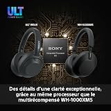 Sony ULT WEAR - Wireless Noise Cancelling Headphones, ULT POWER SOUND, Ultimate Deep Bass, Same Processor as WH-1000XM5, Clear Calls, 30hr Battery, IOS & Android - White - 3