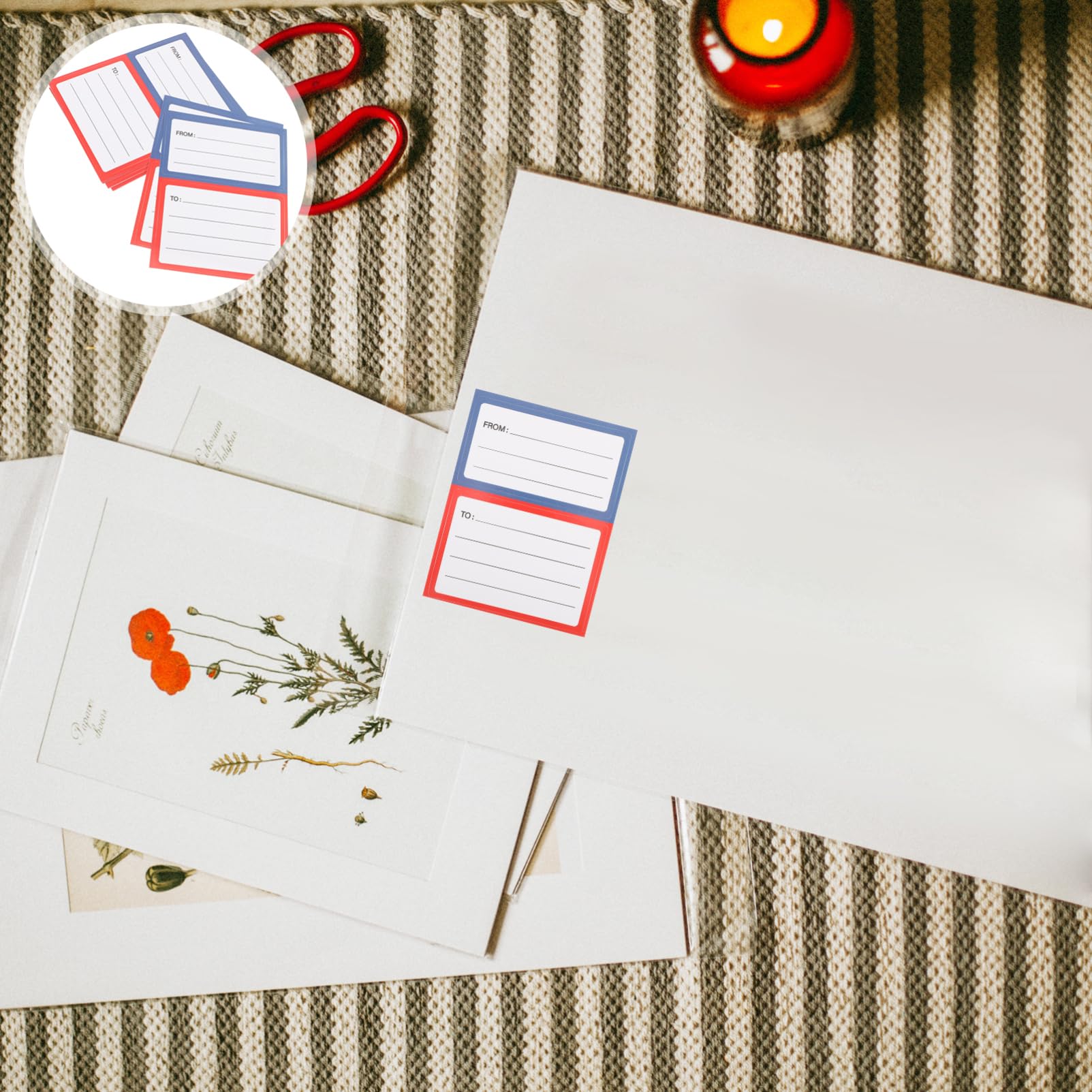 LALAFINA 150pezzi Etichette Adesive Per Spedizione Adesivi Per Indirizzi Su Buste e Pacchi Facili Da Scrivere Resistente e Sicuro Per Mailing e Resi