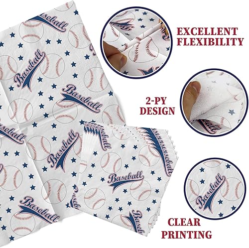 Miniatura 4 de Platos y servilletas de fiesta de béisbol, decoraciones para fiestas de béisbol, vajilla de fiesta de béisbol, recuerdos de fiesta de béisbol,