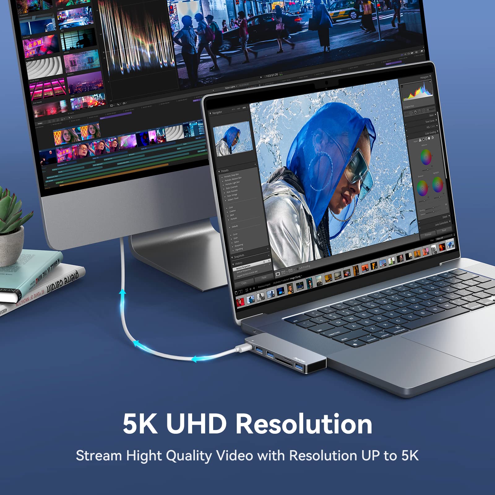 Amazon | Macbook/Air 6-IN-2 USB-C M2 Macbook Pro USB Type (サイズ