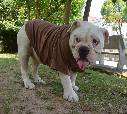 Miniatura 7 de Lovelonglong 2019 - Ropa para mascotas, Disfraces para Perro, Ropa Camisetas en blanco para Perros Grande Medianos Pequeños 100% Algodón 18 Colores,