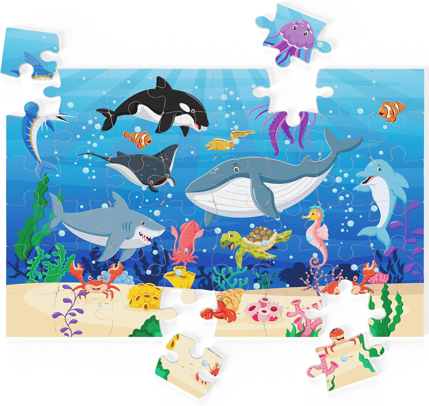 Giant Floor Puzzles for Kids (Ocean)