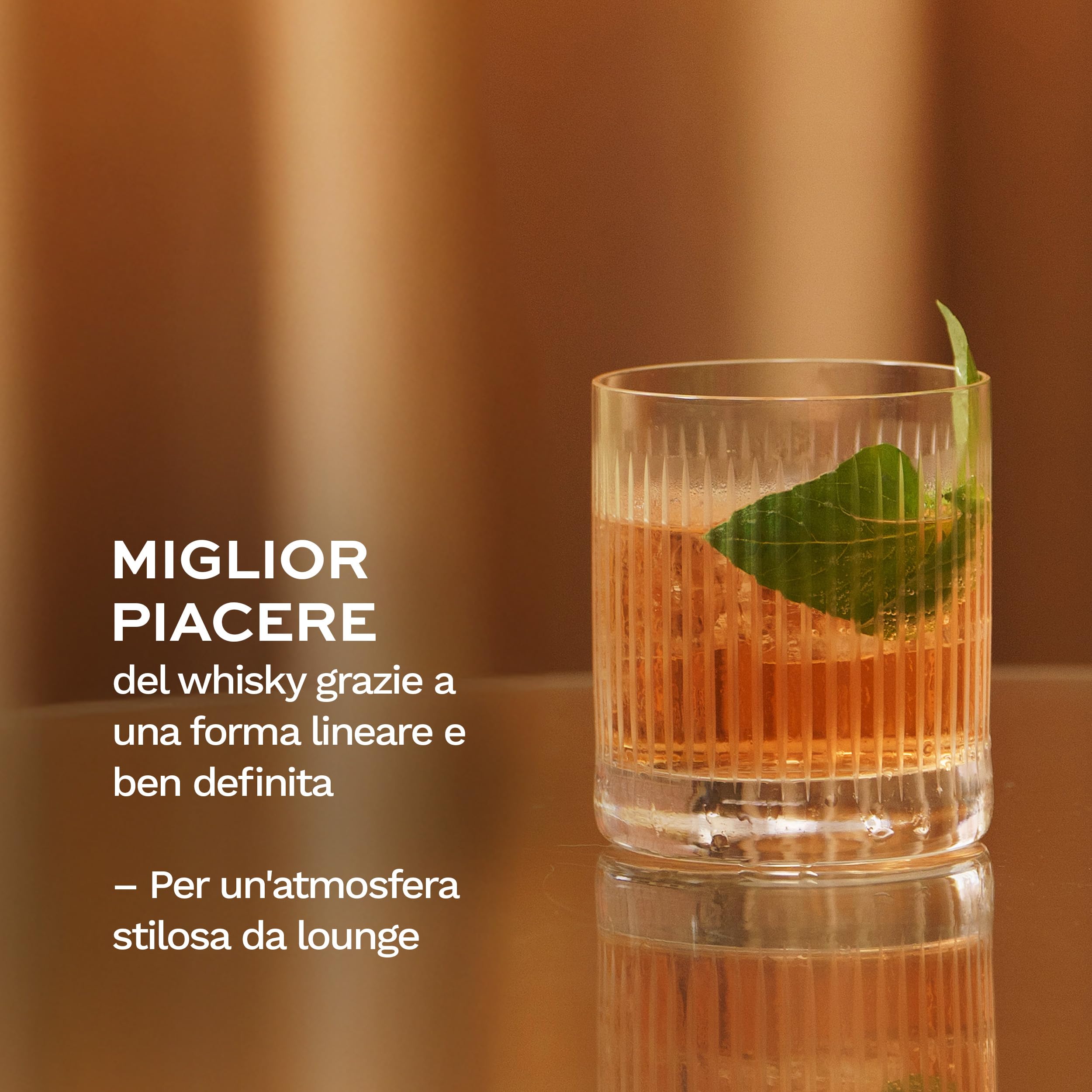 Stölzle Lausitz NYB SOHO Bicchieri da Whisky Set di 6, 320 ml – Eleganti Tumbler di Alta Qualità dal Design senza Tempo – Bicchieri da Whisky in Cristallo Senza Piombo – Lavabili in Lavastoviglie