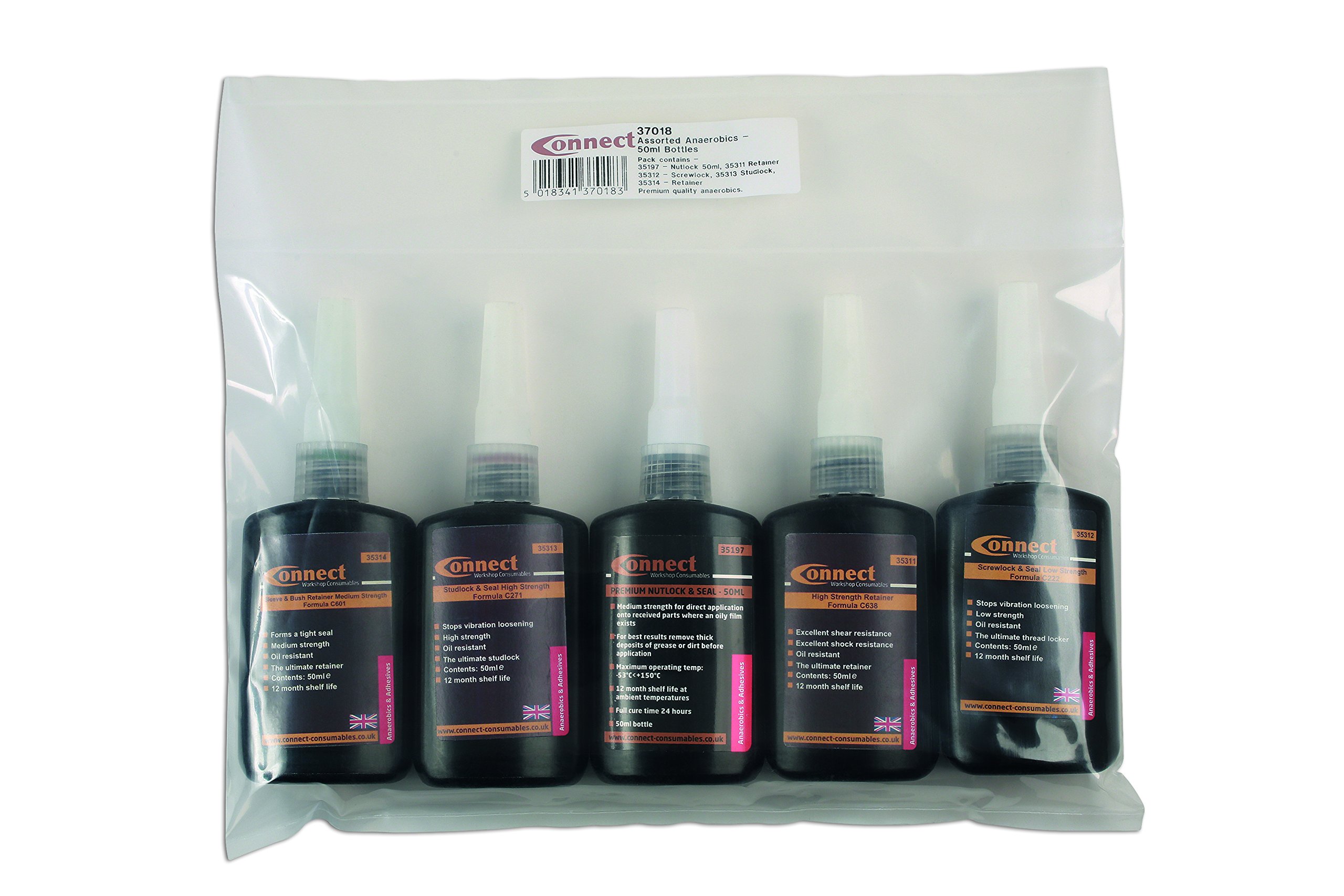 Connect 37018 Assorted Anaerobics - 50ml Bottles