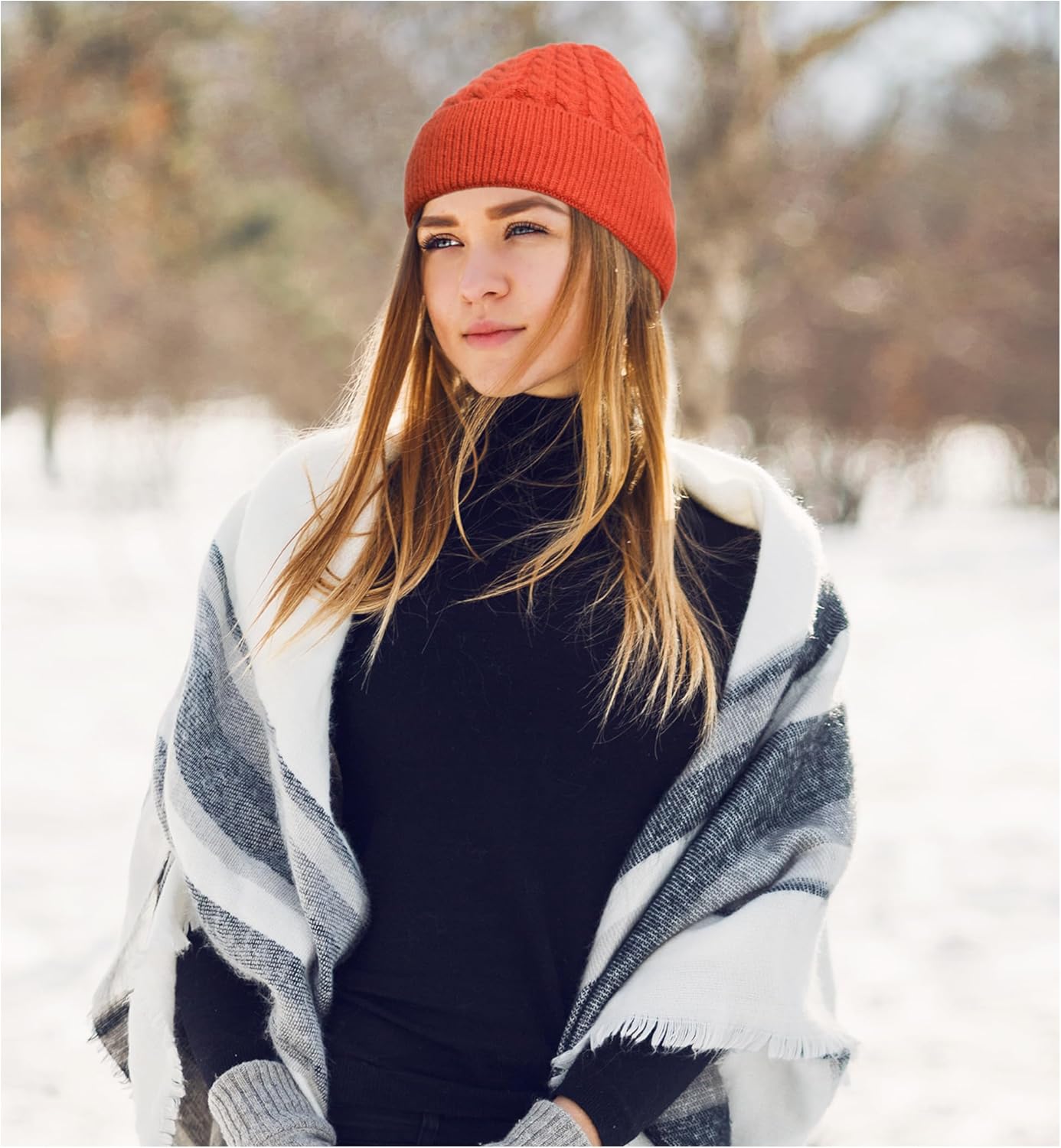 HiRui Knit Beanie Hats for Men Women Winter Hats Skull Caps Warm Classic Slouchy - Image 5