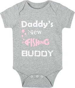 Cnins Funny Baby Bodysuit & Daddy Matching Cotton Onesie for Wild One 1st Birthday, Unisex Newborn Infant Clothes 0-24M
