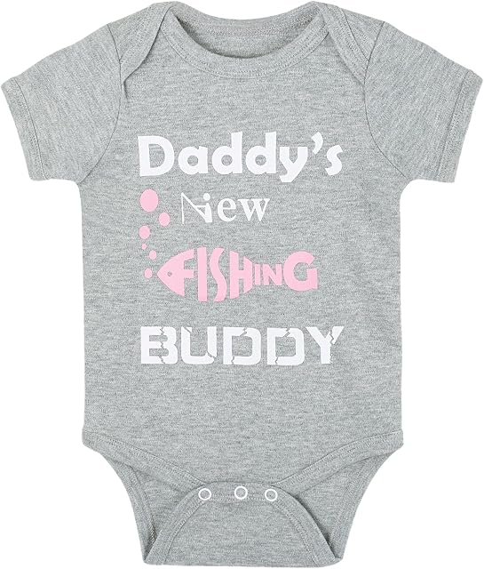 Cnins Funny Baby Body combinaison & Papa Matching Cotton Onesie pour Wild One 1st Anniversaire, Nouveau-né unisexe 0-24M