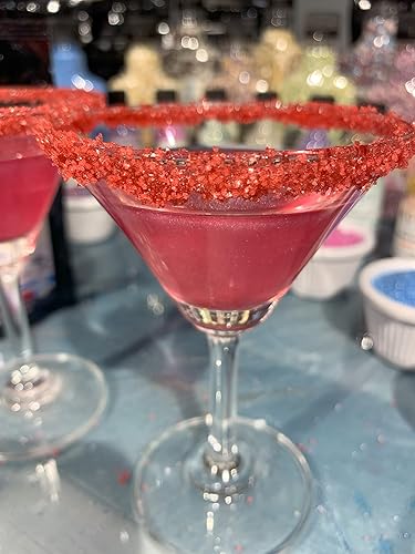 Miniatura 3 de Snowy River Sal de cóctel roja, sal de margarita de color natural, vasos de sal a borde, sal kosher roja, sal de pretzel (1 libra)