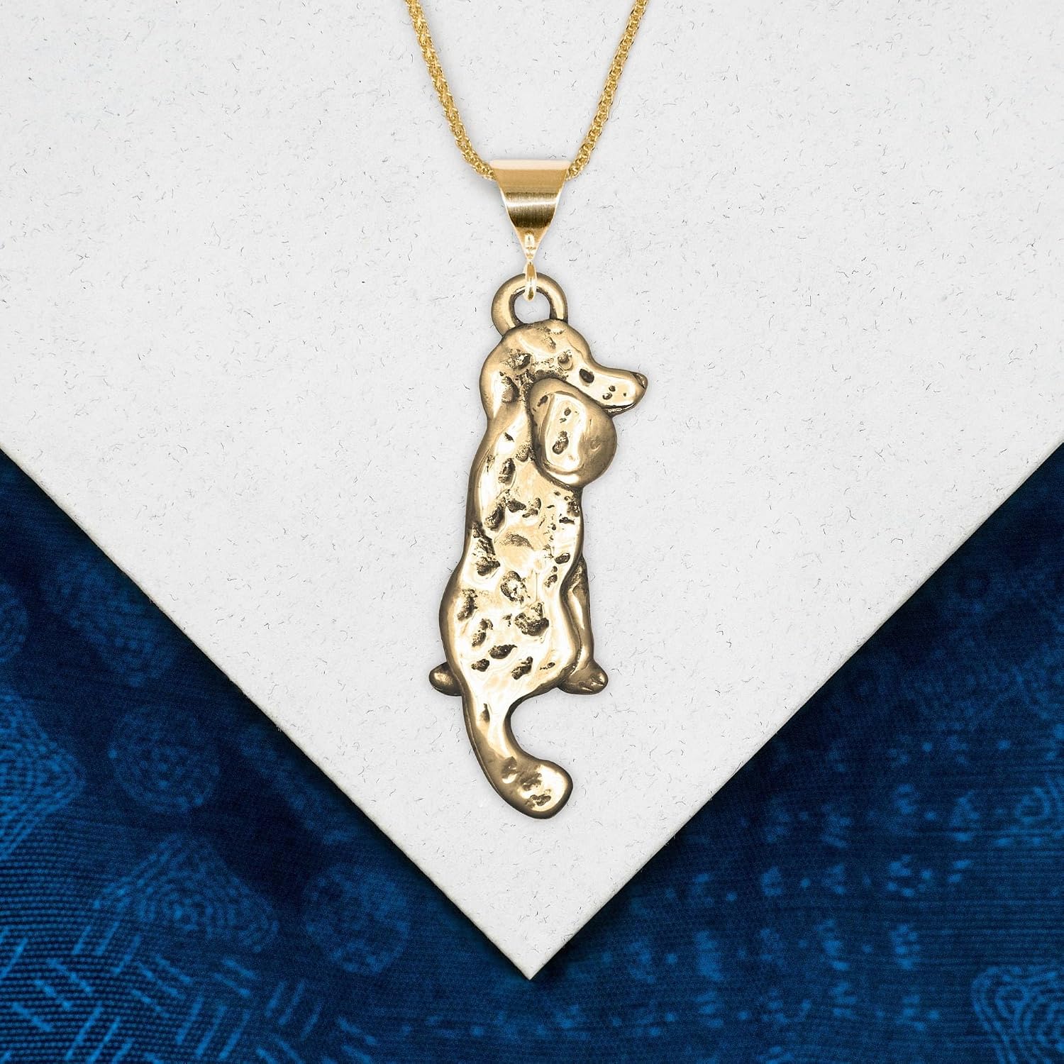 14K Gold Sitting Poodle Pendant - Gold Poodle Pendant for Necklace - Poodle Gifts for Women - Handcrafted in the USA
