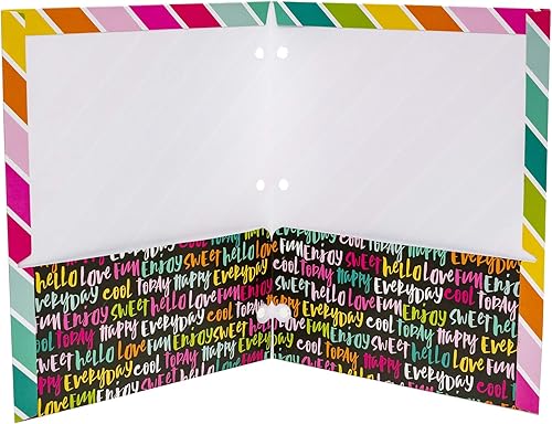 Miniatura 7 de Pukka Pad, Carpe Diem - Carpetas de lavado de color Paquete de 6 carteras de bolsillo con 3 perforadores para contenedores de anillo estándar