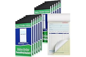 Custom Receipt Book| Purchase Order Book 2 Part Carbonless 50 Sets- 12 Pads