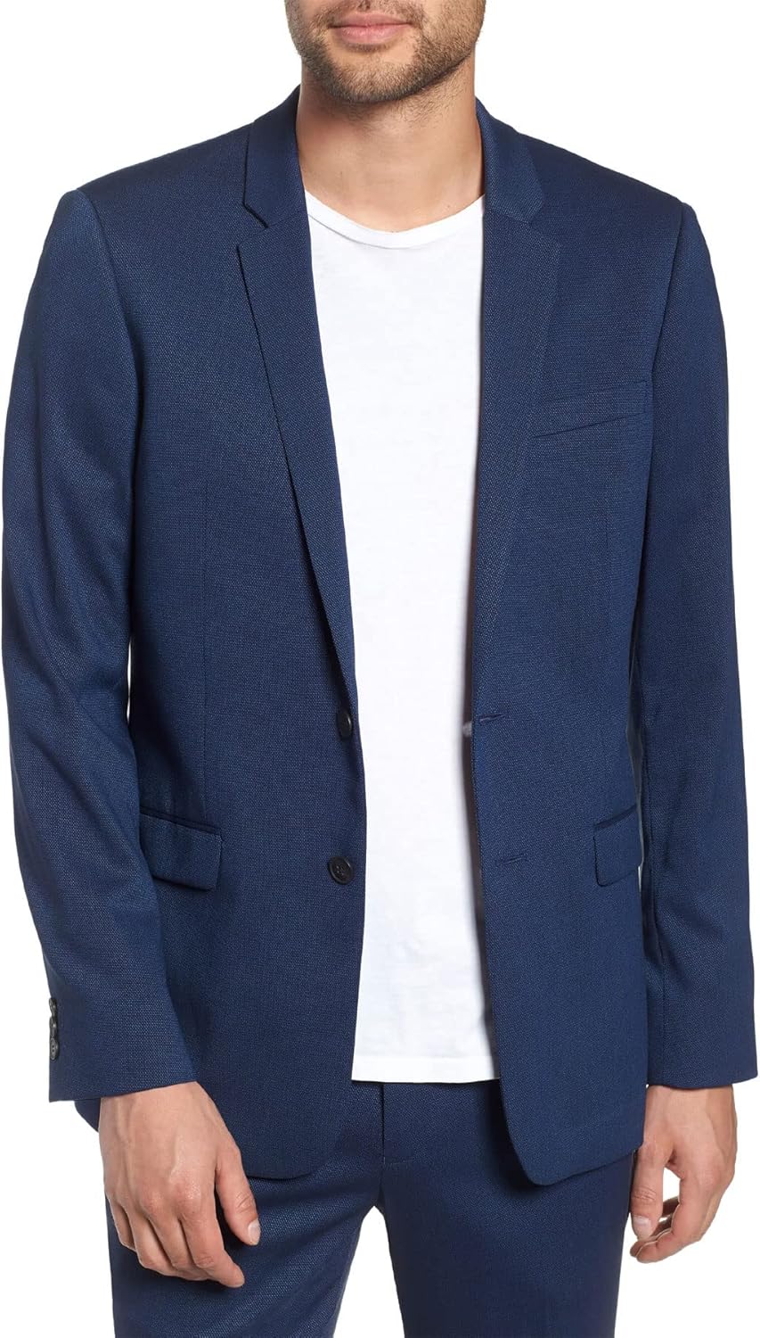 Topman Men's Blue Skinny Fit Suit Jacket Size 38R Nigeria Ubuy