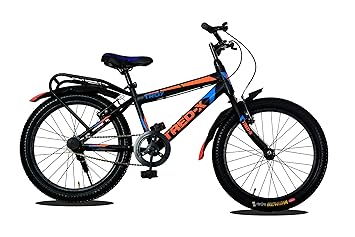 MODERN TRED-X 20T Matte Finish Mountain Bike Unisex Kids Bicycle for 7 to 10 Years Child (Black-Orange)