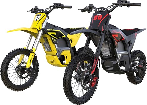 V58 Electric Dirt Bike Teens Adults, 5500W Peak Mid-Drive Motor & 276NM, 55MPH & 5-Gears Electric Motorcycle 52V 30Ah Removable Battery, Full Hydraulic Brakes EBike
