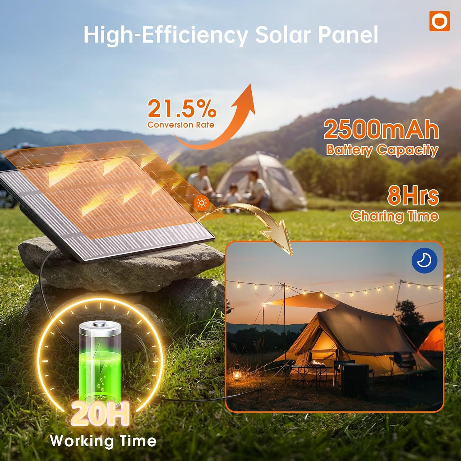 addlon 120FT(114+6) Solar String Lights Outdoor, Waterproof Solar Powered Outside Lights with Remote & USB Port, ST38 LED Shatterproof Bulbs, Dimmable Solar Light for Camping Backyard Porch
