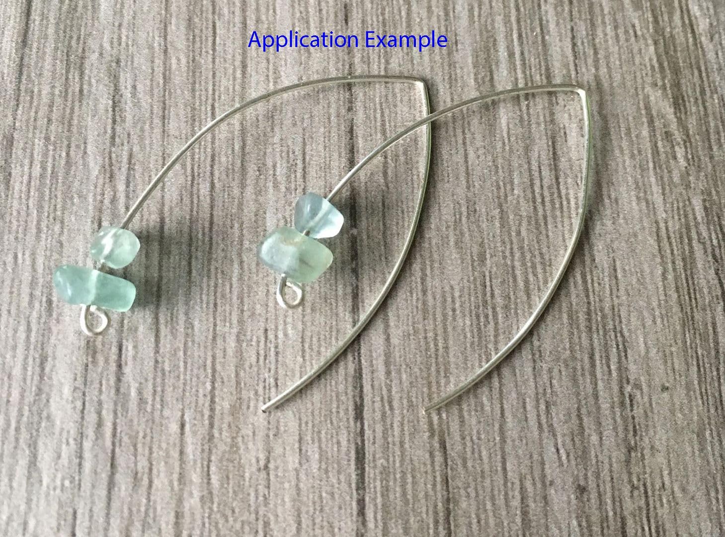Lot De 100 Crochets Simples Pour Boucles D'oreilles - Plastique Argenté Foncé 13x7mm - Hypoallergénique