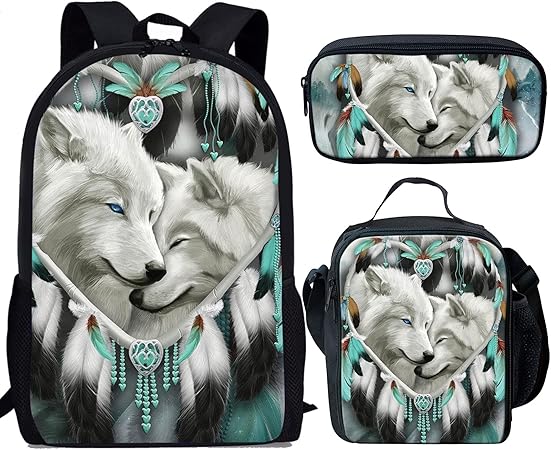 wolf book bag
