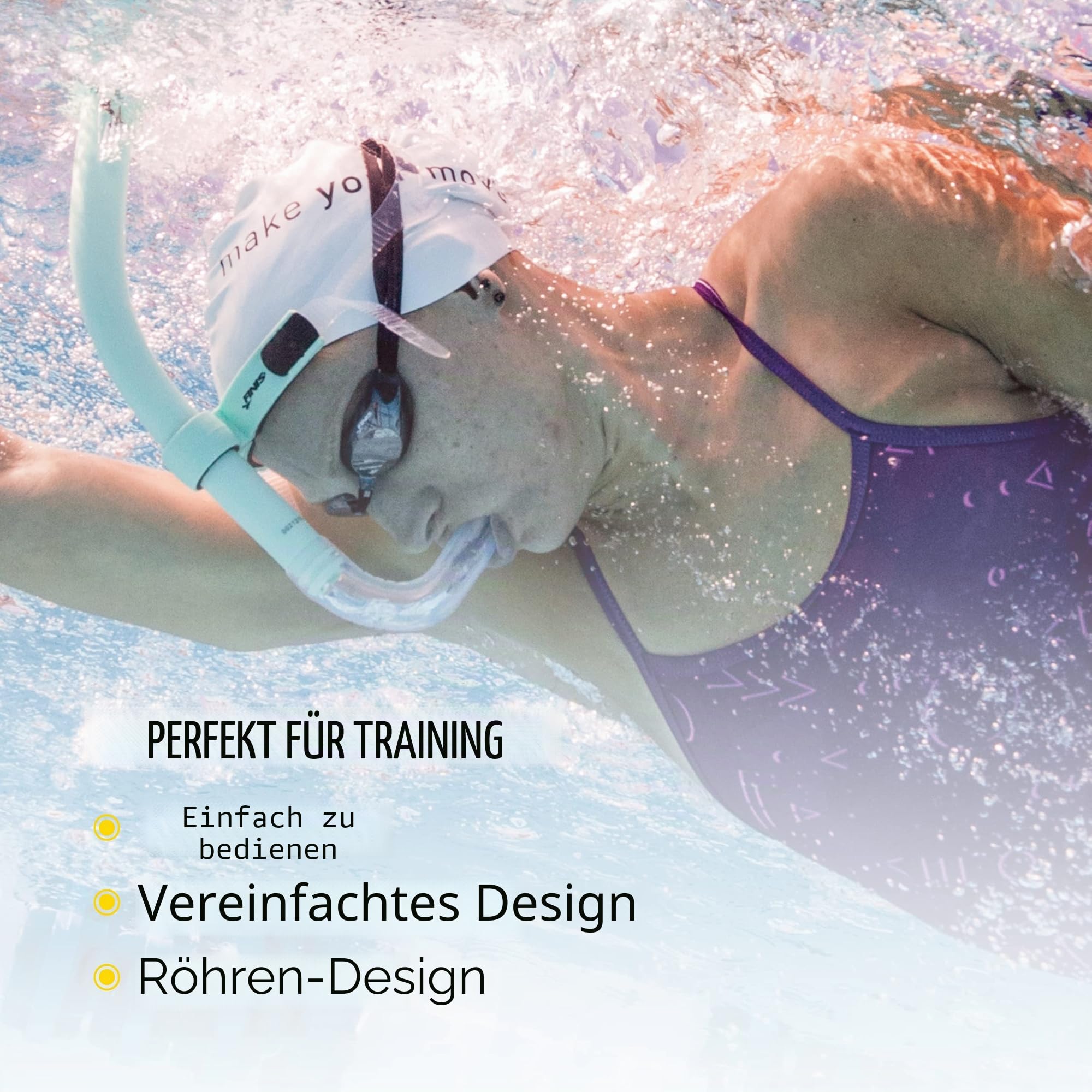 Finis Glide Center Mount Schnorchel für Rundenschwimmen