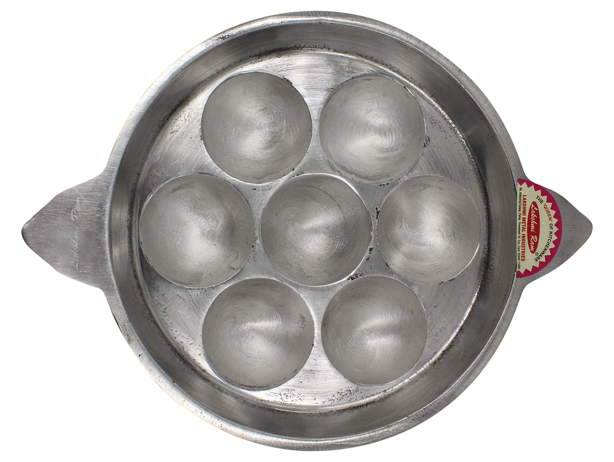 Buy Lakshmi Ram Aluminum 7 Holes Kuzhipaniyaram, 1-Piece, 0.7 Liters,  Silver Online at Low Prices in India - Amazon.in