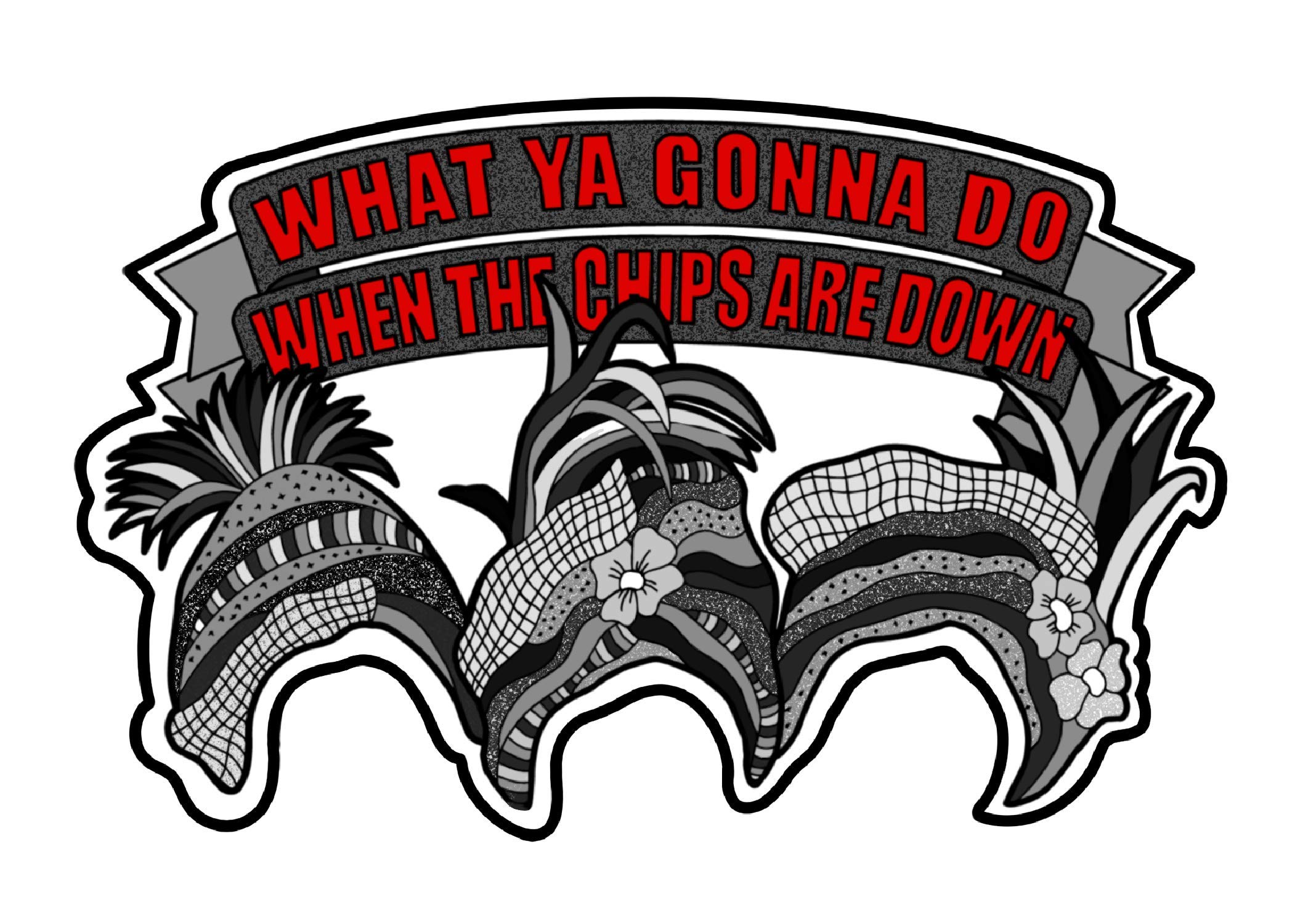 Hadestown "Wait for Me" Pegatinas – Juego de 4 pegatinas para colorear Broadway Inspirado en HADESTOWN, troquelado, vinilo sin burbujas (2,5 x 7,6 cm) – Juego de 4