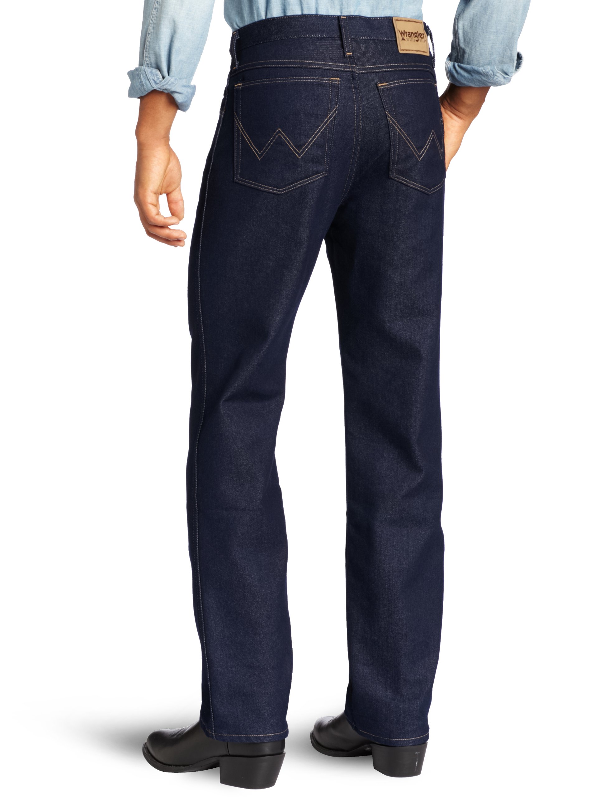 Wrangler Herren Rugged Wear Stretch-Jeans mit normaler Passform Five-Pocket-Stretch-Jeans