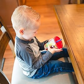 The First Years Spidey and His Amazing Friends Take & Toss Toddler Straw Cups - Spill Proof Toddler Sippy Cups with Snap On Lids and Straws - Spider-Man Gifts and Party Supplies - 10 Oz - 10 Count