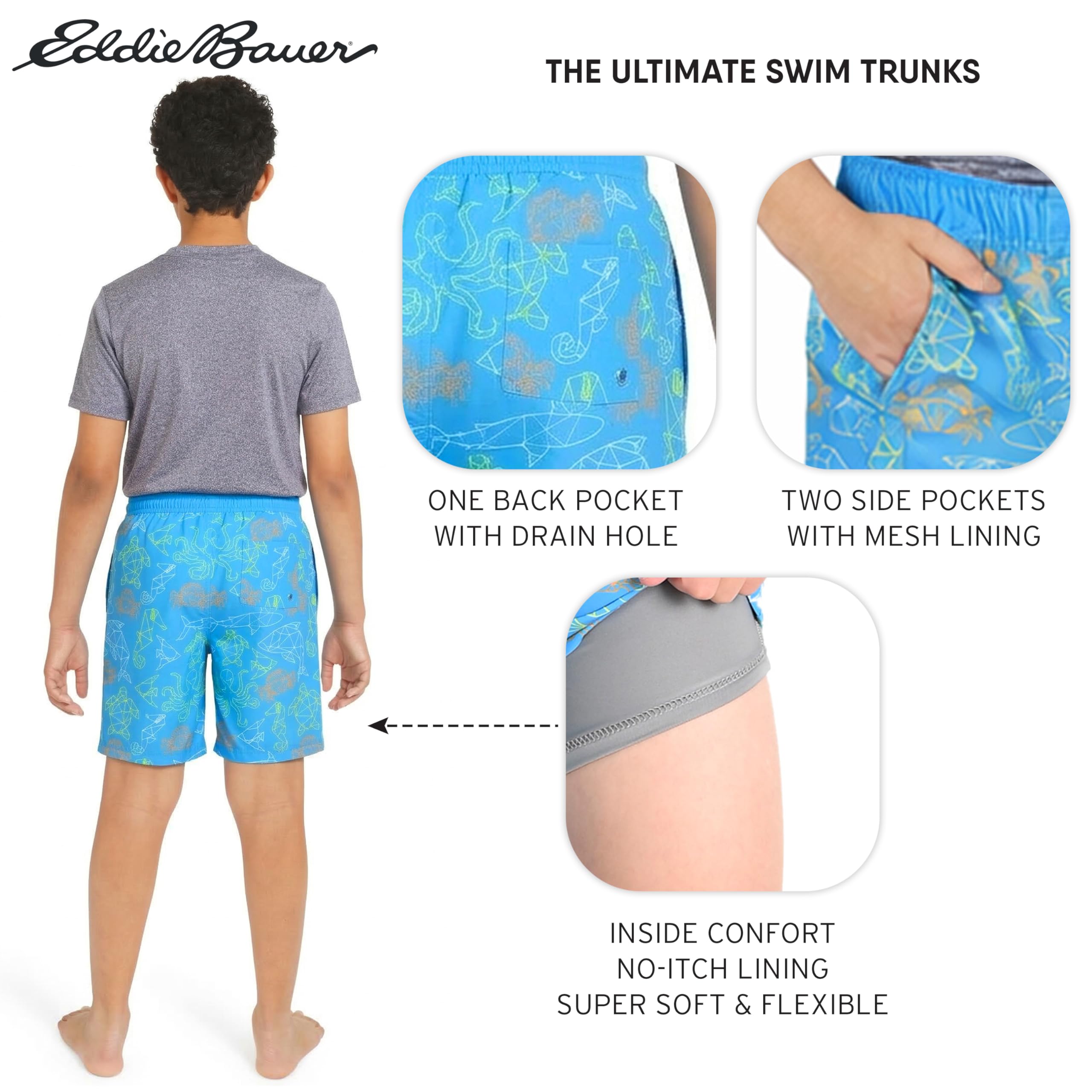 Eddie Bauer Maillot de Bain Garçon
