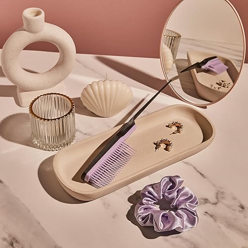 Miniatura 5 de Tangle Teezer El peine voluminizador definitivo, peine con dientes de dos niveles para volumen y textura, y todo tipo de cabello, lila y negro