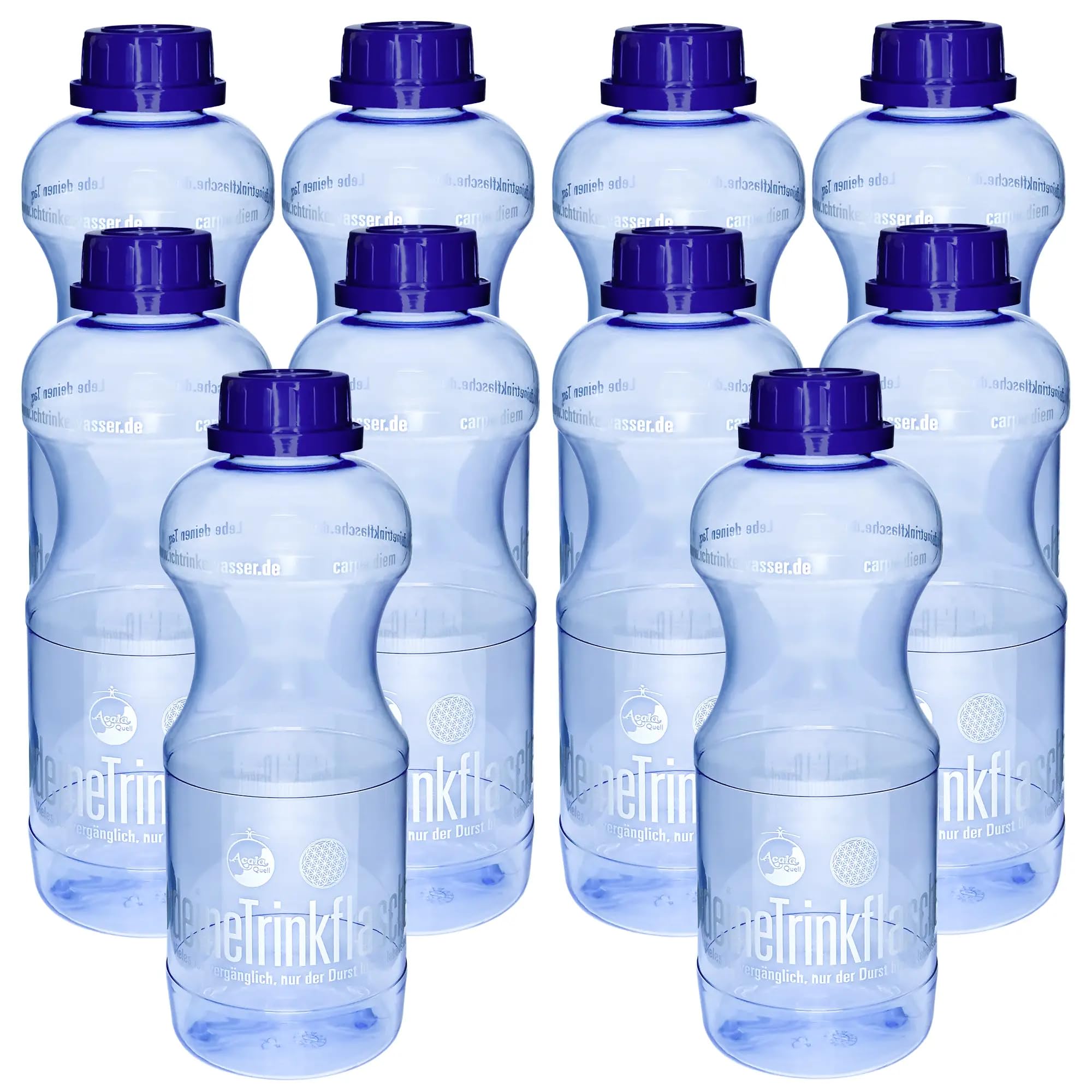10er Set Acala Trinkflasche EVA 1,0 L aus Tritan | BPA-frei