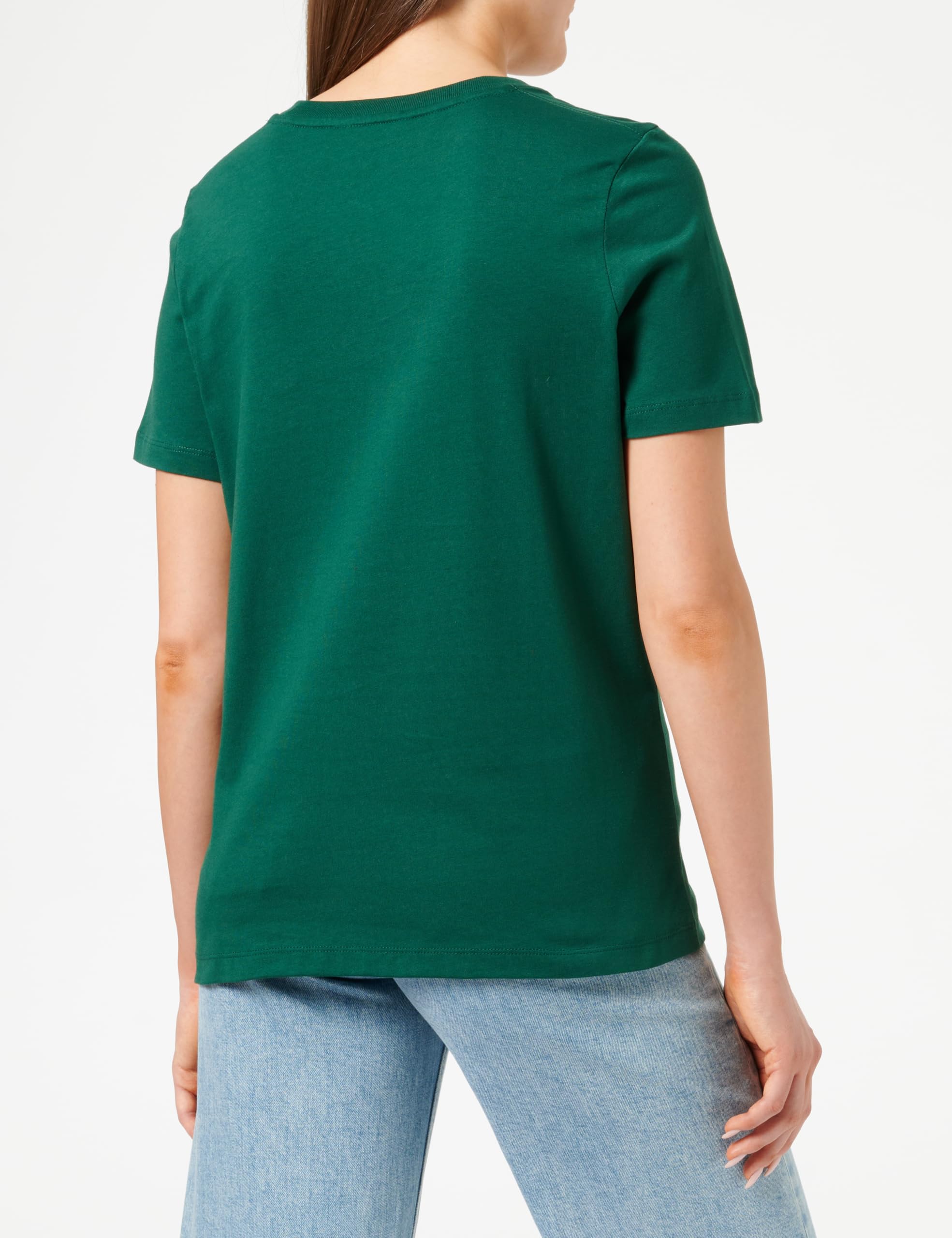 Tommy Hilfiger Damska koszulka REG Script Graphic C-NK SS WW0WW43502 S/S, ozdobna zieleń, M, Zielony (ozdobny zielony), M