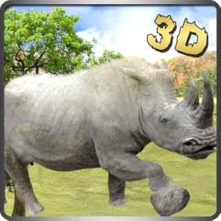 Últimas réguas brancas do rinoceronte da selva sobrevivência rampage jogo 3d: vida na selva do sobrevivente ação emocionantes aventura missão livre para as crianças 2018