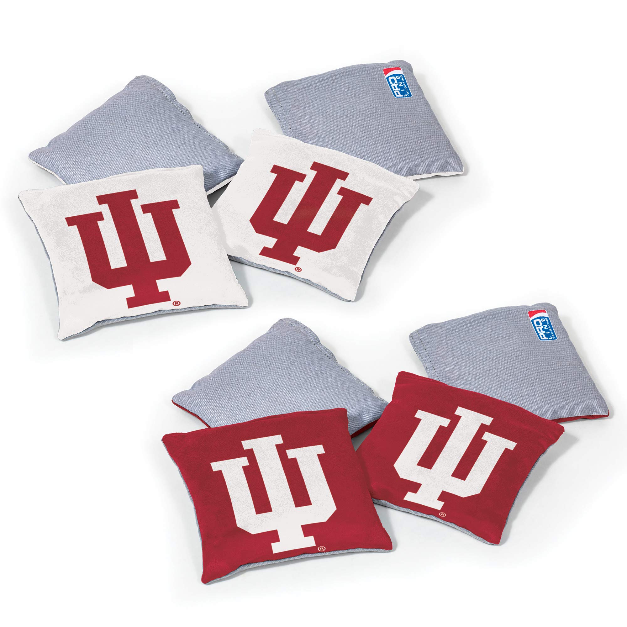 NCAA College Dual Sided Bean Bags by Wild Sports, 8 Count, Premium Toss Bags for Cornhole Set - Great for Tailgates, Outdoors, Backyard