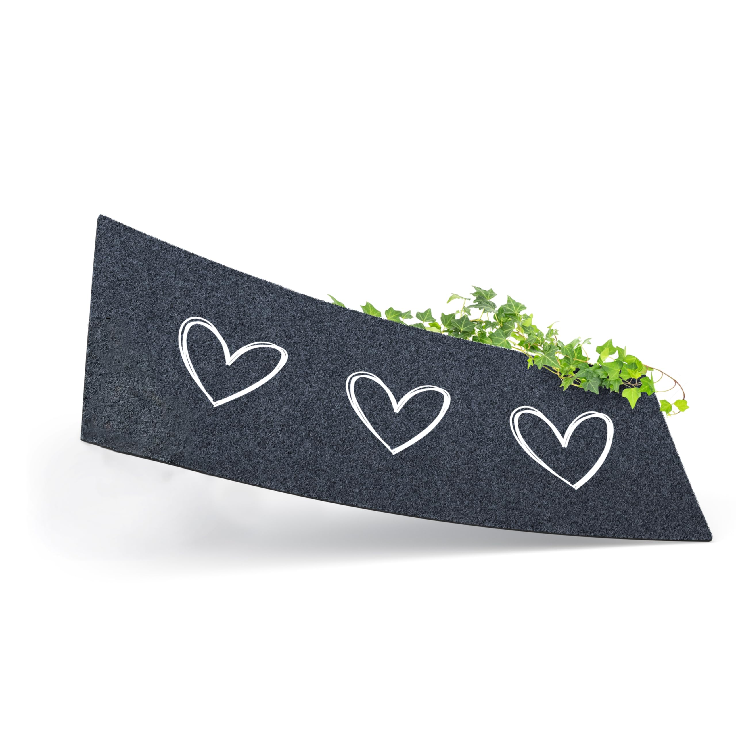 ElbFuchs® Zerbino 75 x 30 cm con cuori [extra antiscivolo e adatto per lavatrici] Zerbino per esterni e interni, zerbino | Zerbino | Parcheggio scarpe