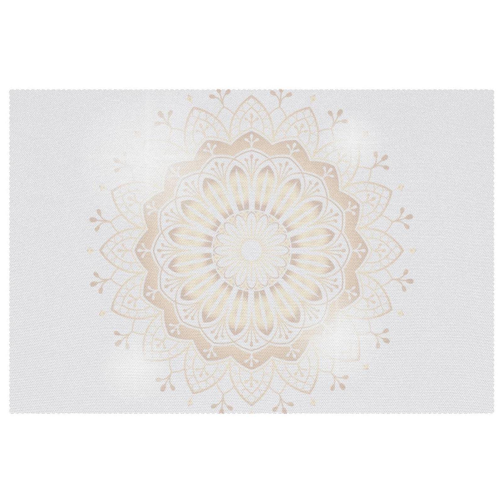 Sets de table résistants à la chaleur Golden Mandala lot de 6 pour repas de famille
